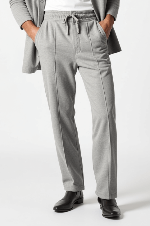 Men's Tailored Elastic Waist Pants - OutfitLondon