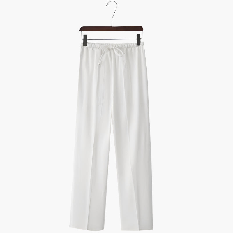 Relaxed Fit Soft Cotton Trousers