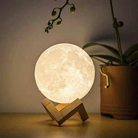 Adjustable LED Moon Lamp - Soft Touch Dimmer