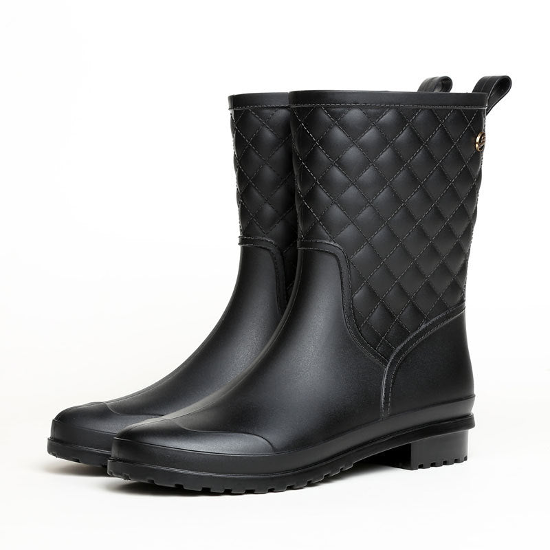 Waterproof Insulated Rain Ankle Boots - OutfitLondon