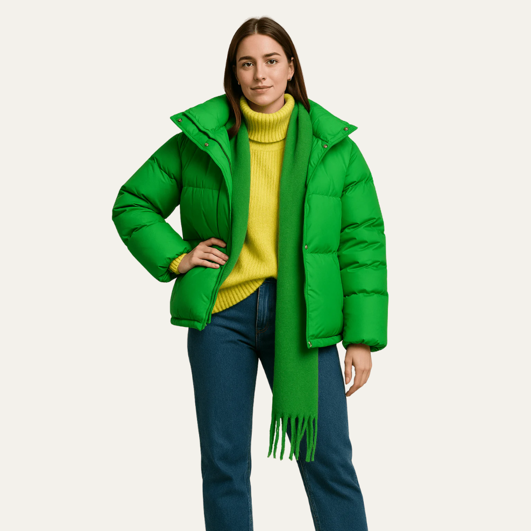 Warm Short Down Filled Puffer Coat