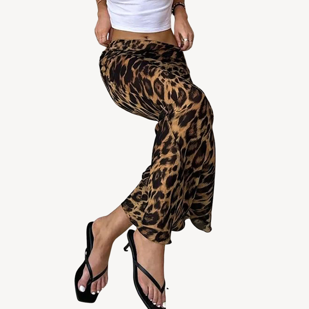 Animal Print Fitted Long Maxi Skirt for Women