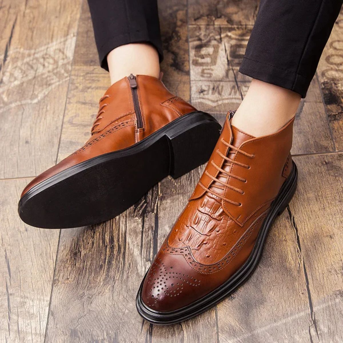 Stylish Men's Chelsea Boots - Premium Winter Dress Shoes