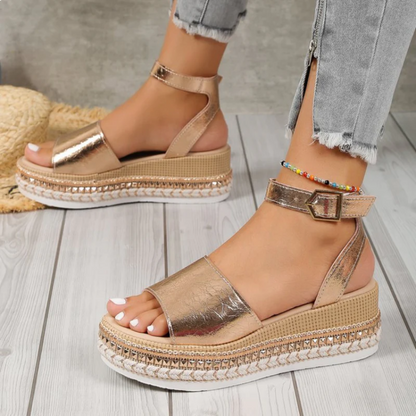 Comfortable Espadrille Summer Wedge Sandals