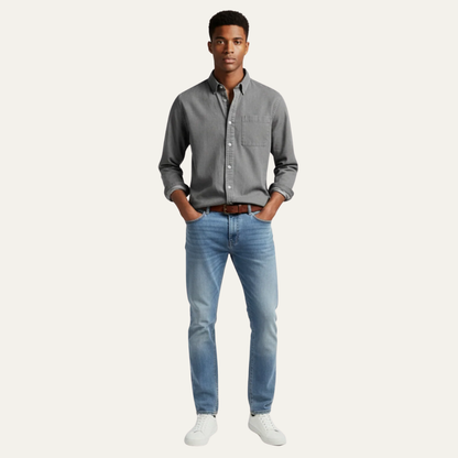 Relaxed Fit Shirt and Jeans Combo Set