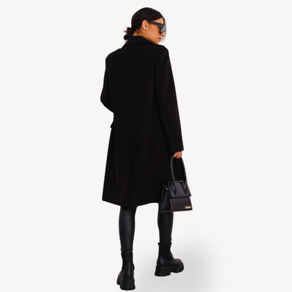 Luxurious Ladies Long Wool Trench Coat