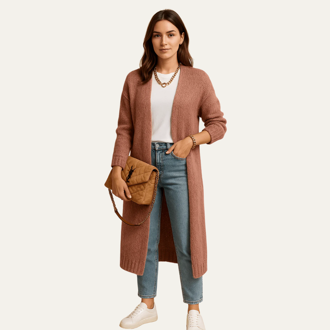 Soft Oversized Open Front Cardigan