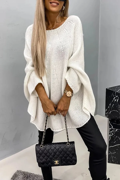 Cozy Ladies Oversized Crew Neck Jumper