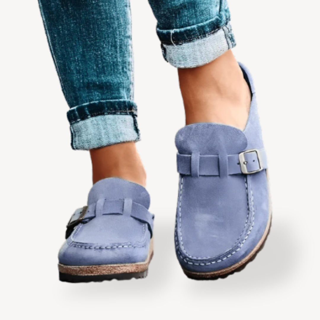 Comfortable Women's Leather Slip On Shoes