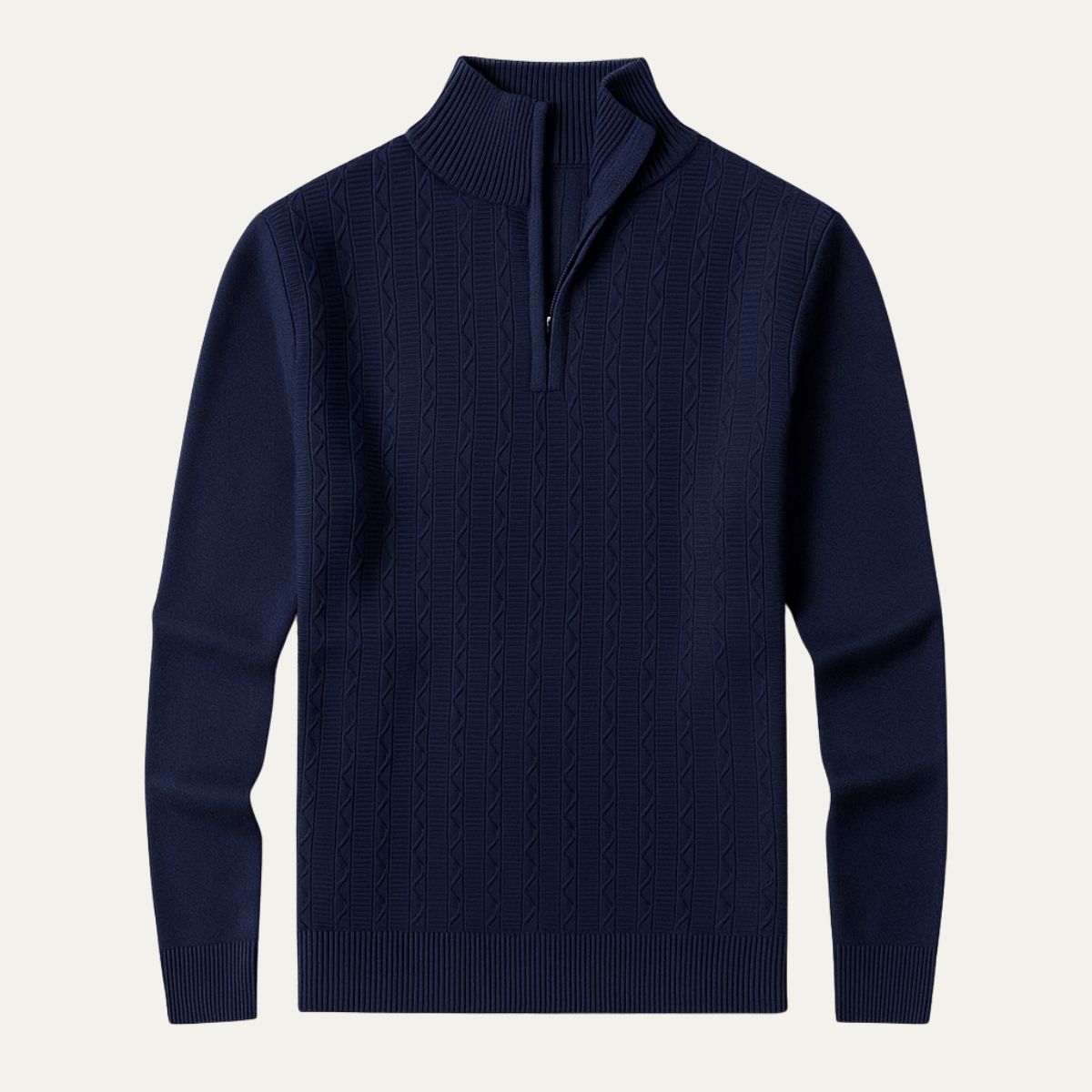Warm Mens Half Zip Fleece Jumper