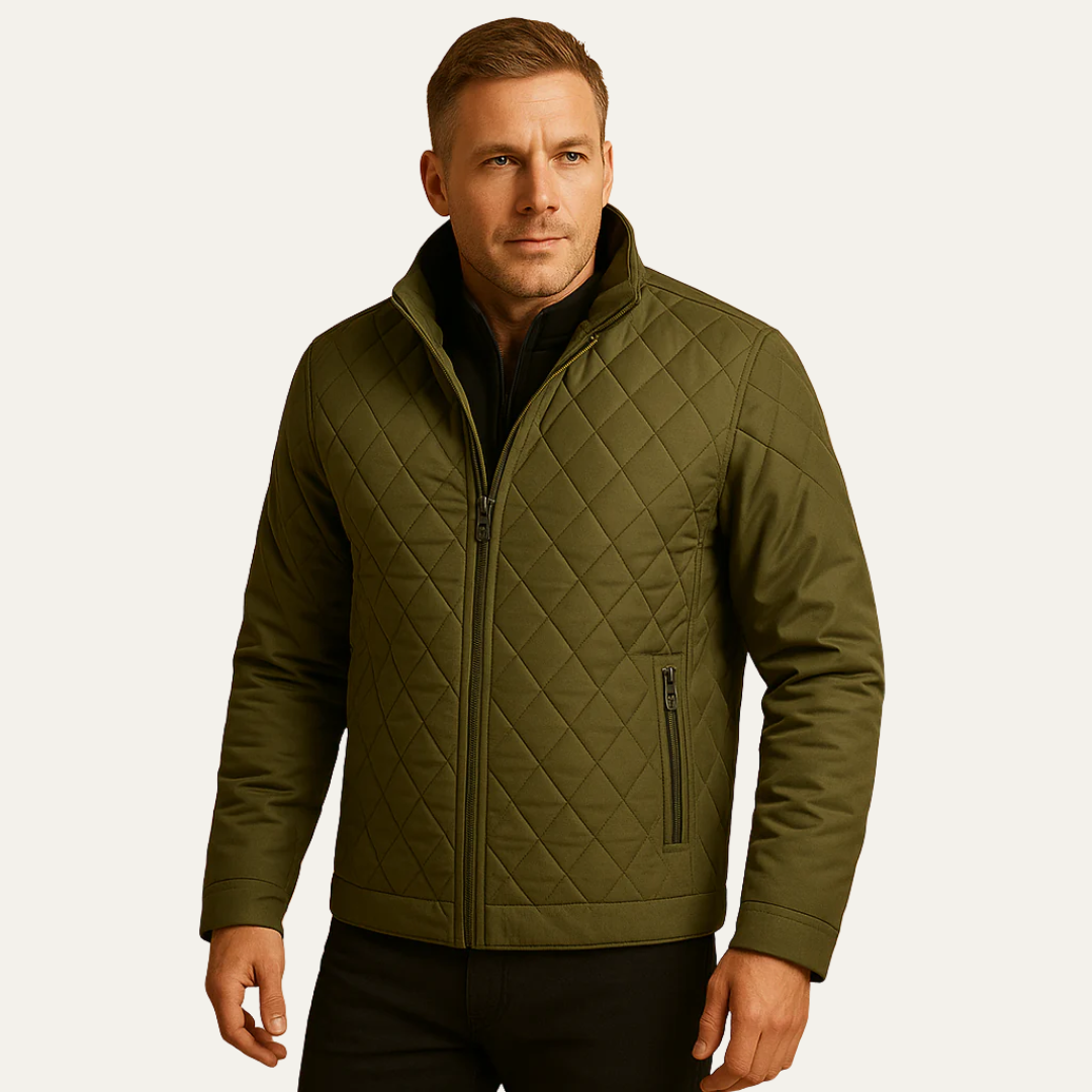 Men's Vintage Padded Quilted Jacket