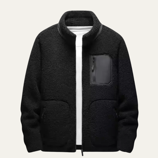 Men's Soft Thermal Fleece Zip Up Jacket - OutfitLondon