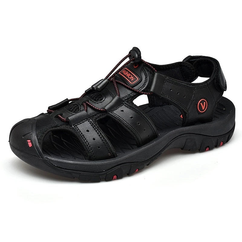 Comfortable Leather Arch Support Walking Sandal - OutfitLondon