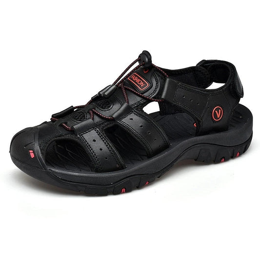 Comfortable Leather Arch Support Walking Sandal - OutfitLondon