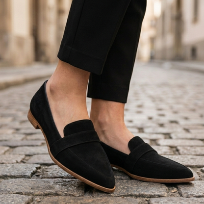 Classic Slip On Women's Loafers Flat Dress Shoes