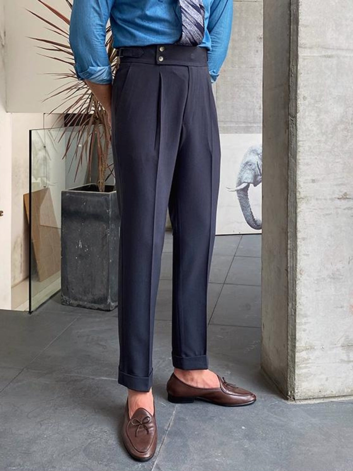 Men's Gurkha Pants Wool Tan