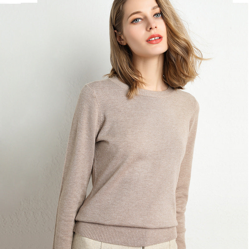 Soft Women's Classic Wool Pullover Sweater