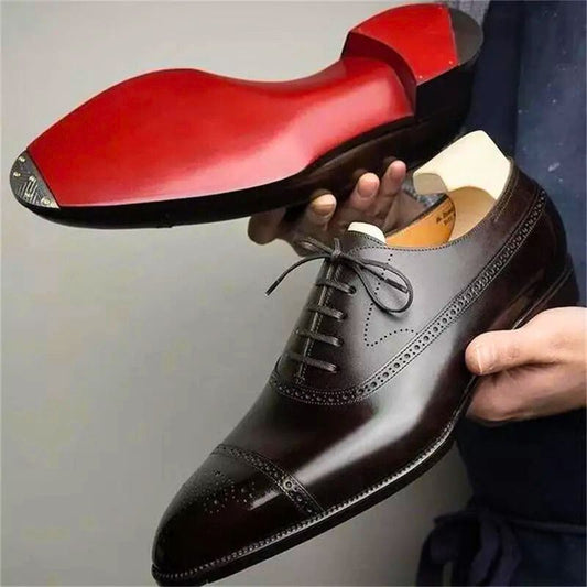 Classic Leather Dress Shoes For Men - OutfitLondon