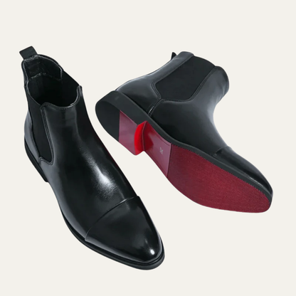 Men's Sleek Black Chelsea Ankle Boots