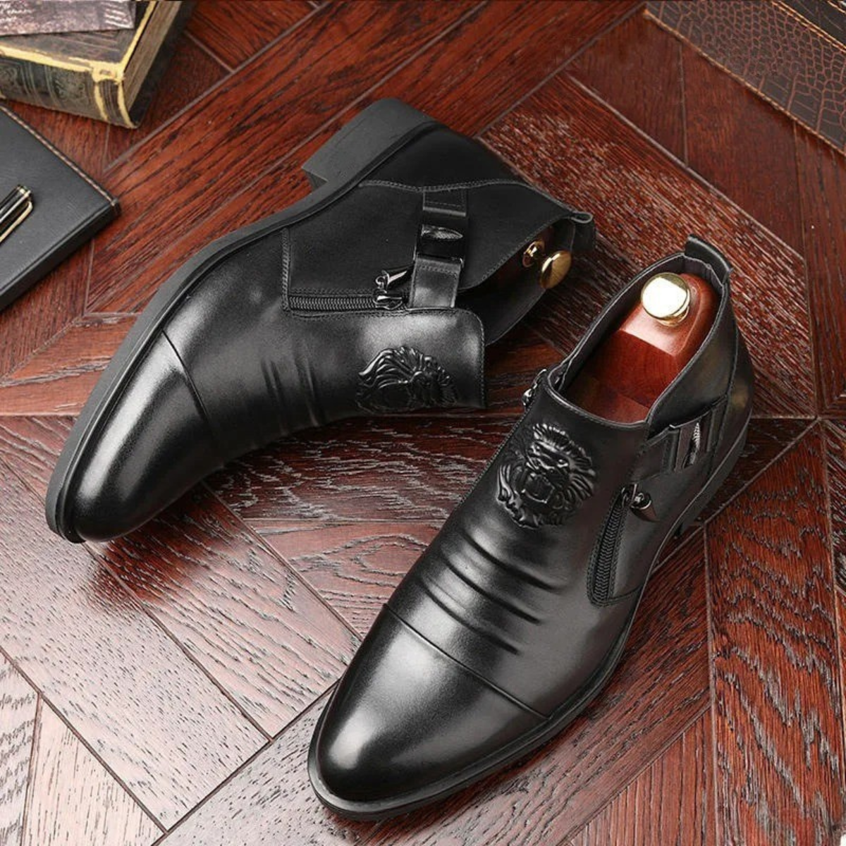 Luxury Men's Leather Pointed Toe Boots