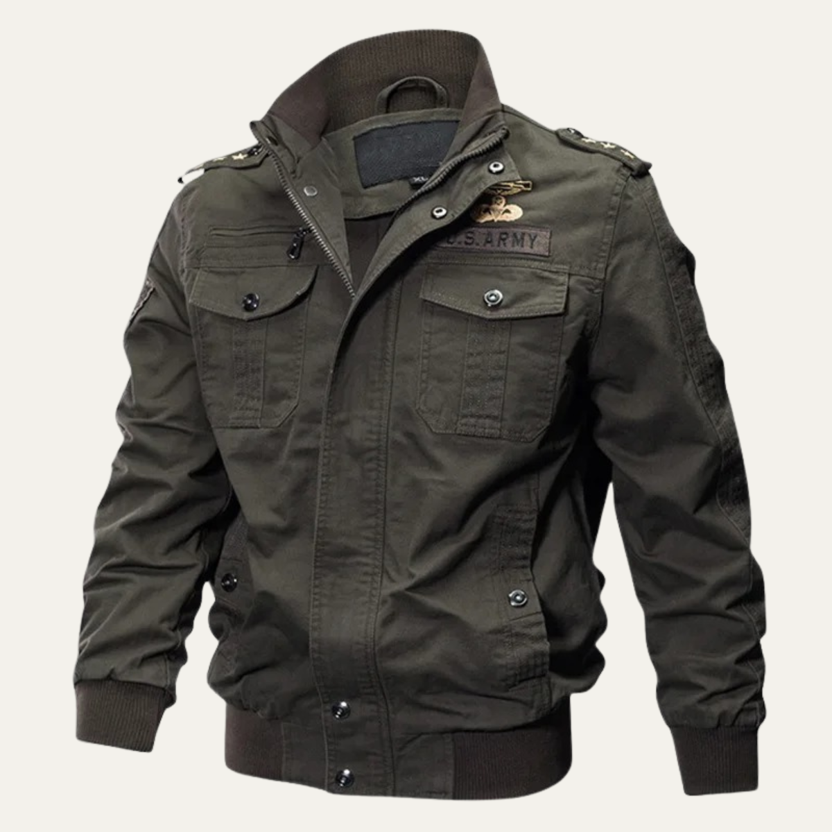 Waterproof Mens Military Bomber Jacket with Multiple Pockets