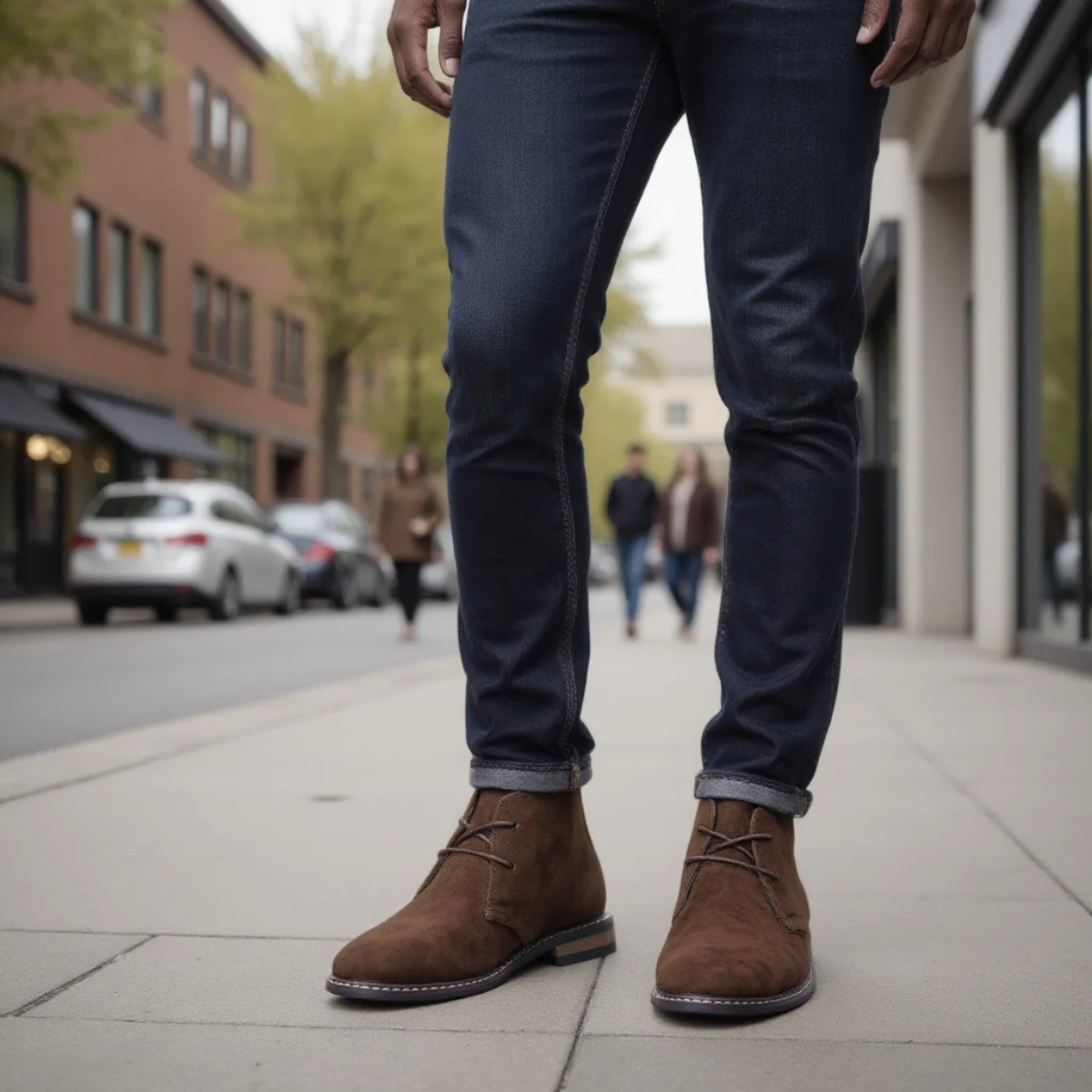 Traditional Mens Leather Lace Up Ankle Boots