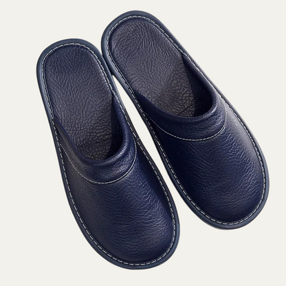 Comfortable Men's Leather Slippers