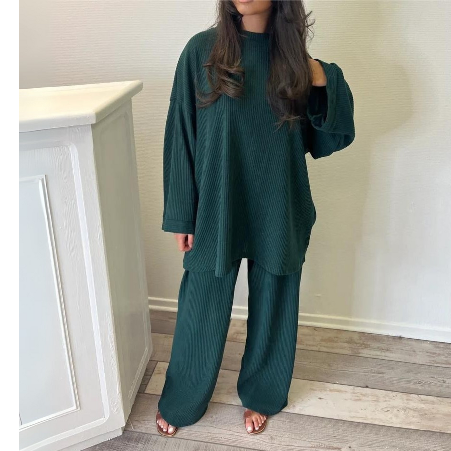 Comfortable Relaxed Fit Pantsuit Set