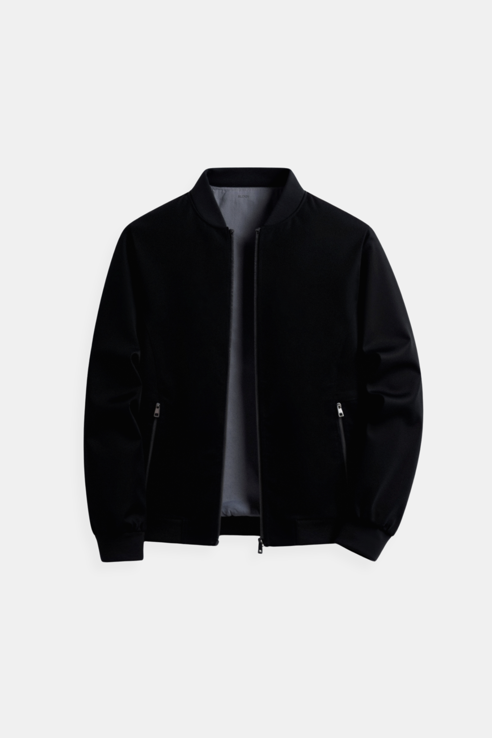 Fitted Mens Leather Bomber Coat - OutfitLondon