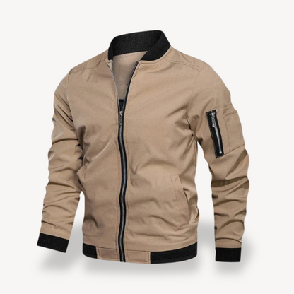Slim Fit Water Resistant Bomber Jacket