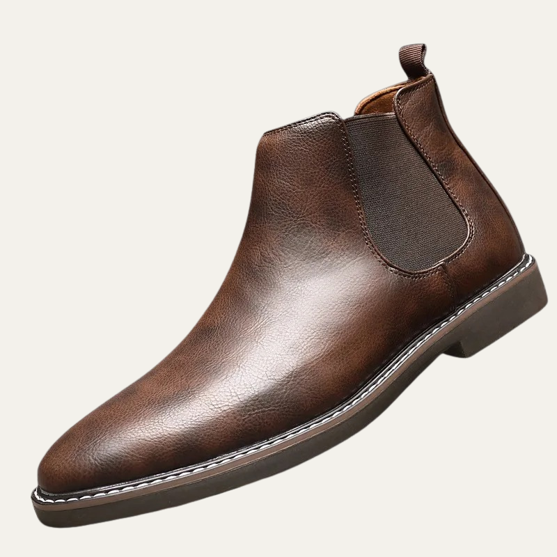 Comfortable Men's Leather Chelsea Ankle Boots