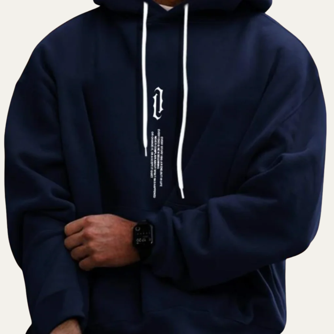 Large Graphic Hooded Sweatshirt for Men - OutfitLondon