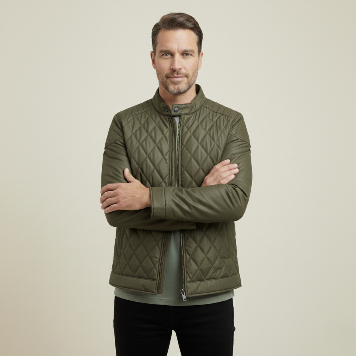 Sheffield Men's Slim Insulated Padded Parka Jacket