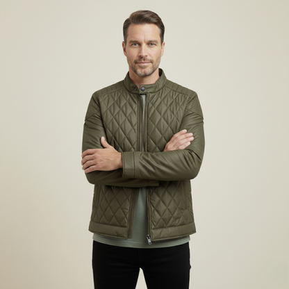 Sheffield Men's Slim Insulated Padded Parka Jacket