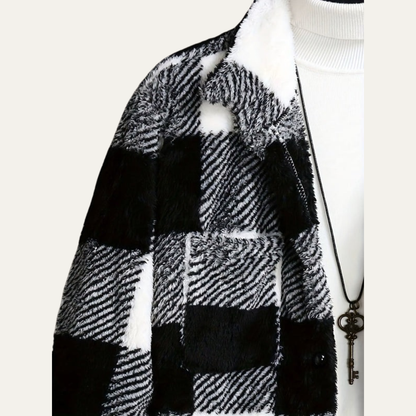 Soft Plaid Flannel Shirt Jacket for Men
