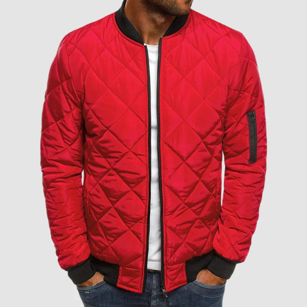Men's Padded Cotton Zipper Jacket