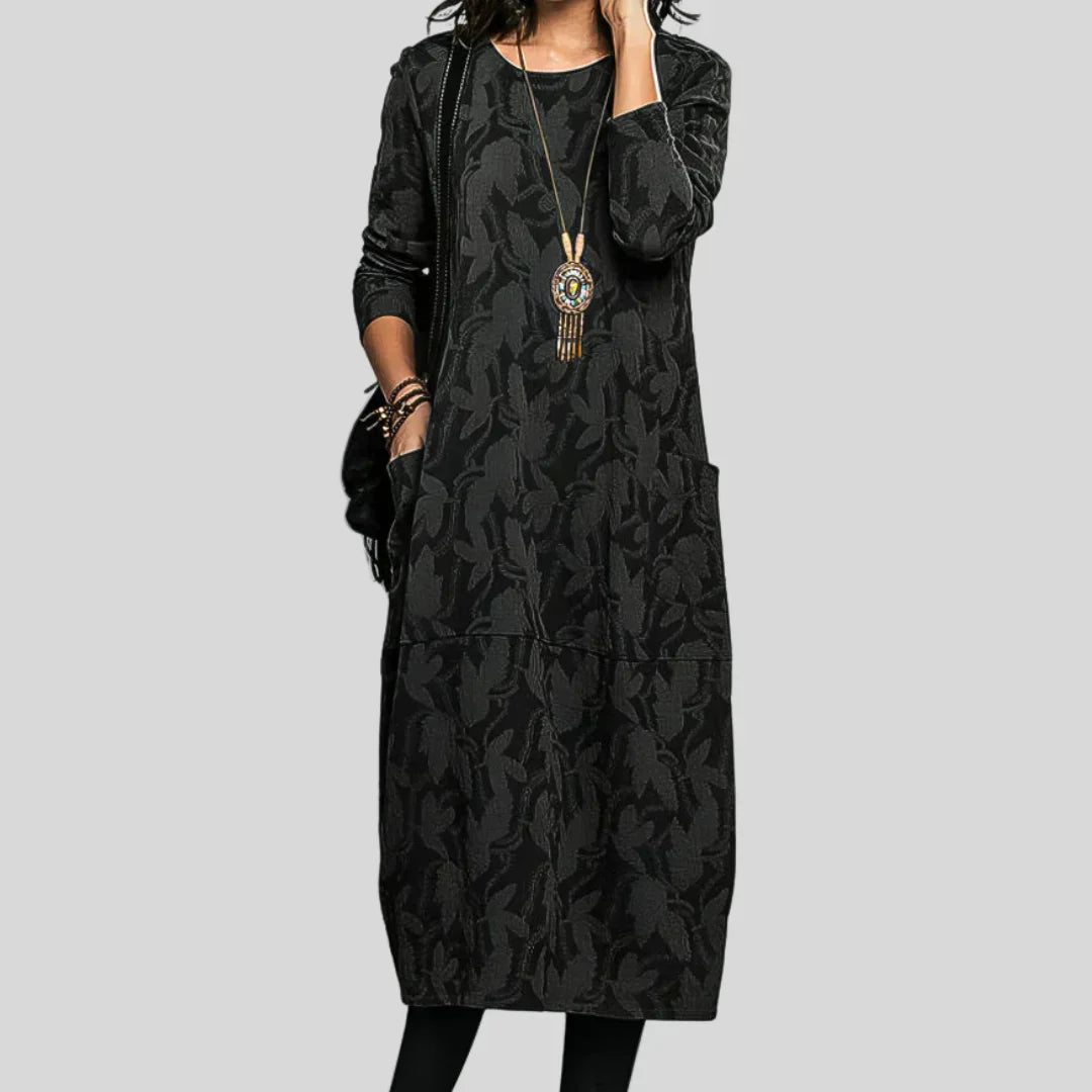 Stylish Printed Mid Length Women's Dress