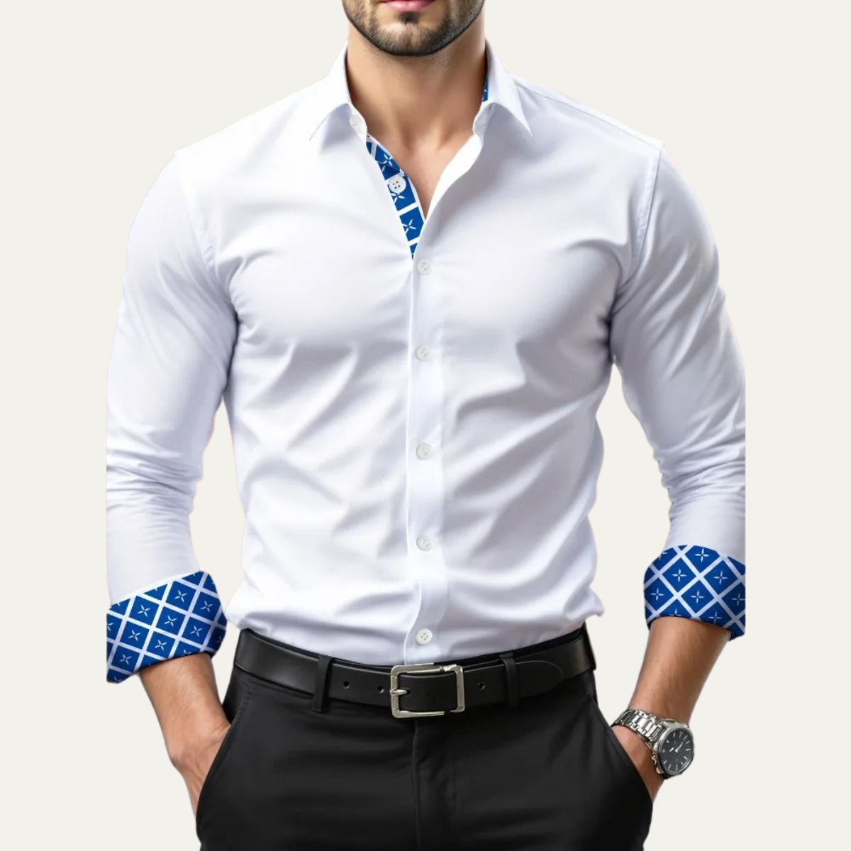Classic Men's Slim Fit Dress Shirt