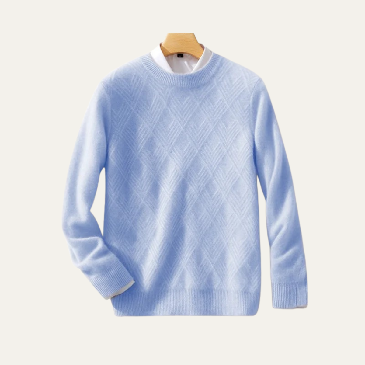 Cozy Men's Thick Cable Knit Wool Sweater