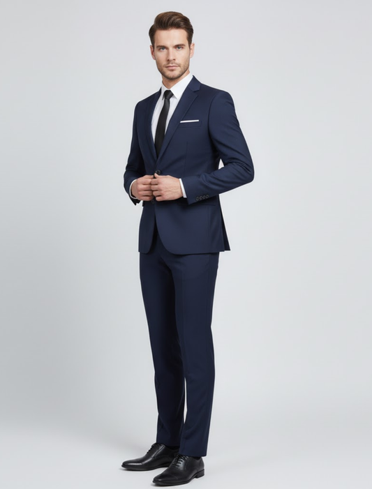 Classic 2 Piece Men's Suit - Slim Fit Stylish Design - OutfitLondon