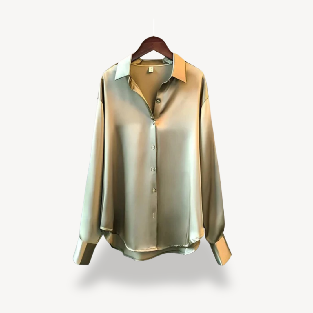 Soft Elegant Long Sleeve Ladies Blouse