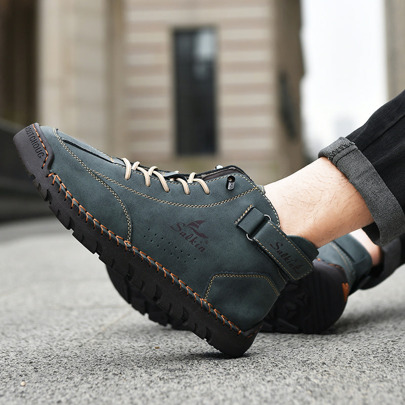 Authentic Brown Leather Ankle Boots