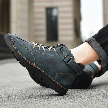 Authentic Brown Leather Ankle Boots