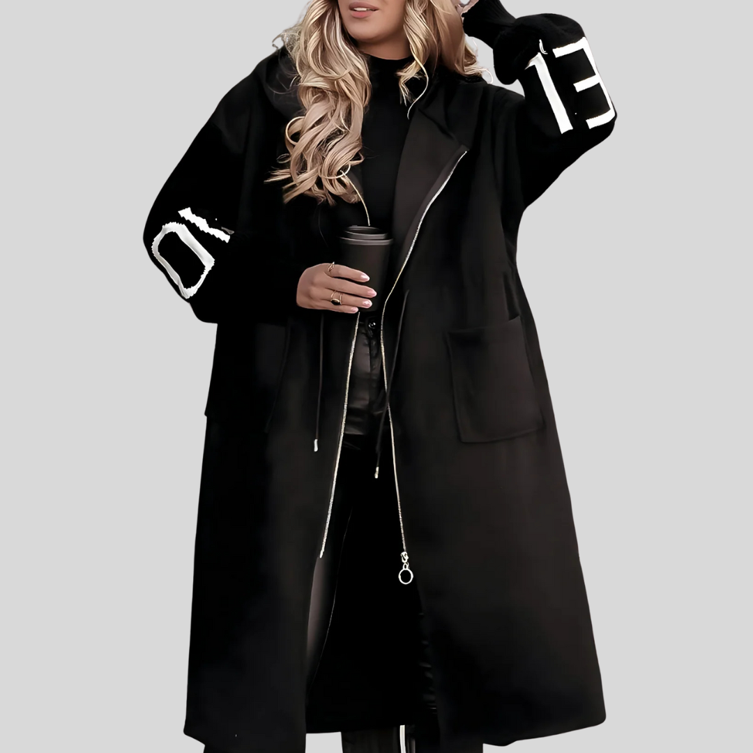 Warm Cable Knit Hoodie Jacket