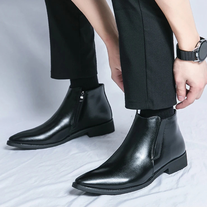 Classic Men's Leather Chelsea Boot Shoes