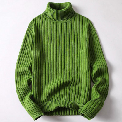 Large Fit Crew Neck Knit Sweater