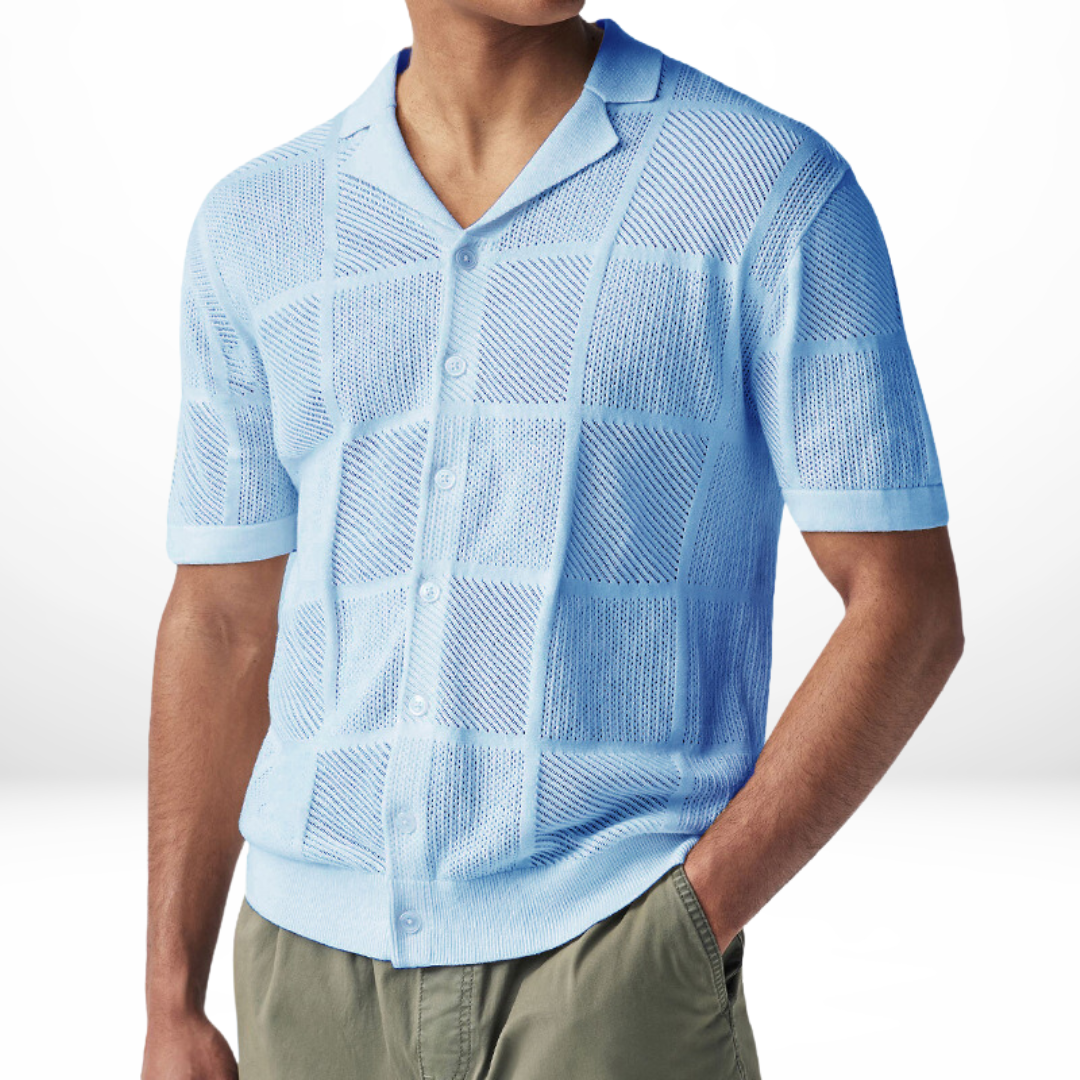 Lightweight Comfortable Men's Knit Shirt - OutfitLondon