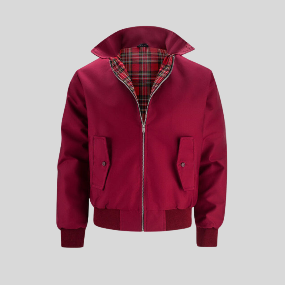 Men's Vintage Zip Up Bomber Jacket