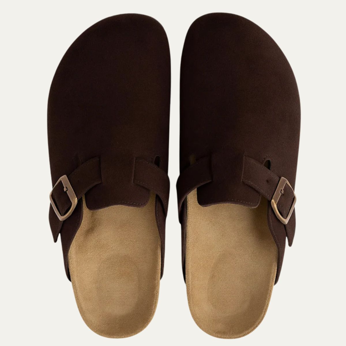 Comfortable Tan Suede Mens Moccasin Slippers
