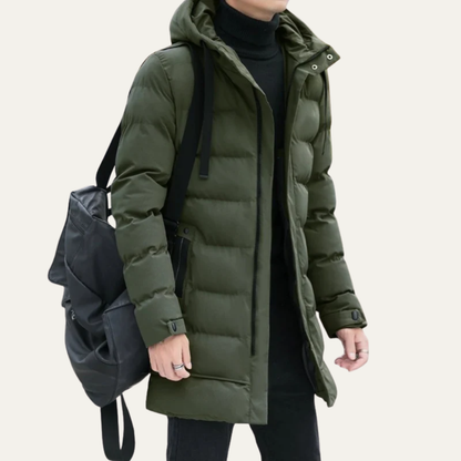 Warm Men's Full Zip Puffer Jacket
